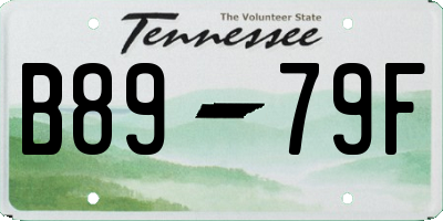 TN license plate B8979F