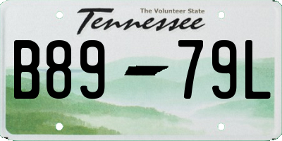 TN license plate B8979L