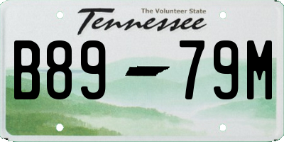 TN license plate B8979M
