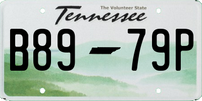 TN license plate B8979P