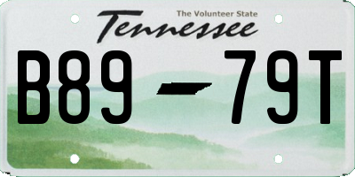 TN license plate B8979T