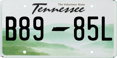 TN license plate B8985L