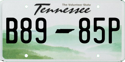 TN license plate B8985P
