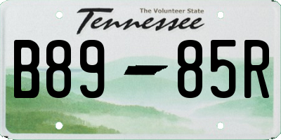 TN license plate B8985R