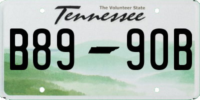TN license plate B8990B