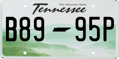 TN license plate B8995P
