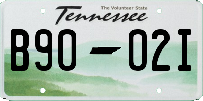 TN license plate B9002I