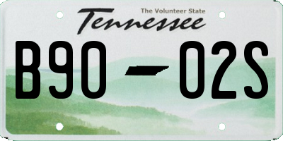 TN license plate B9002S