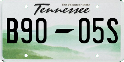 TN license plate B9005S