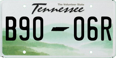 TN license plate B9006R