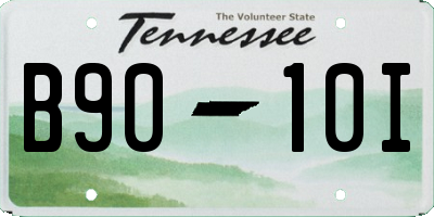 TN license plate B9010I