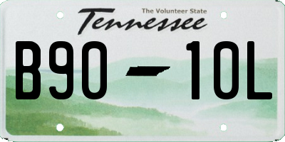 TN license plate B9010L