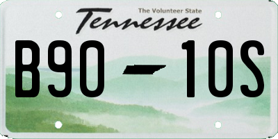 TN license plate B9010S