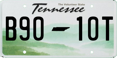TN license plate B9010T