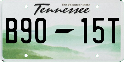 TN license plate B9015T