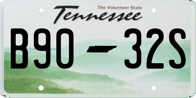 TN license plate B9032S