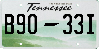 TN license plate B9033I