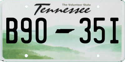 TN license plate B9035I