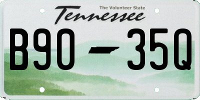 TN license plate B9035Q