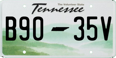 TN license plate B9035V