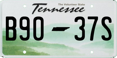 TN license plate B9037S