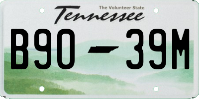 TN license plate B9039M
