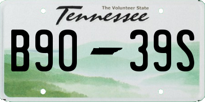 TN license plate B9039S