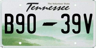 TN license plate B9039V