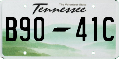TN license plate B9041C