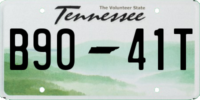 TN license plate B9041T