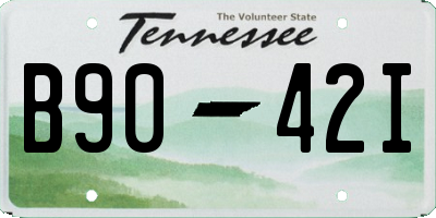 TN license plate B9042I