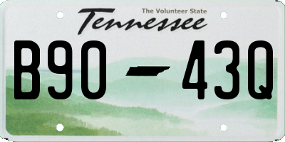 TN license plate B9043Q