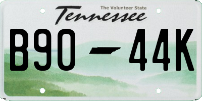 TN license plate B9044K