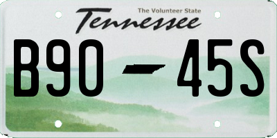 TN license plate B9045S
