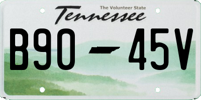 TN license plate B9045V