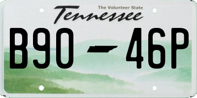 TN license plate B9046P