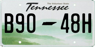 TN license plate B9048H