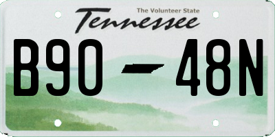 TN license plate B9048N