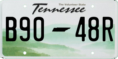 TN license plate B9048R
