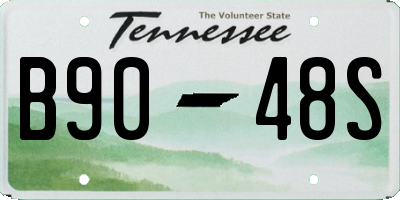 TN license plate B9048S