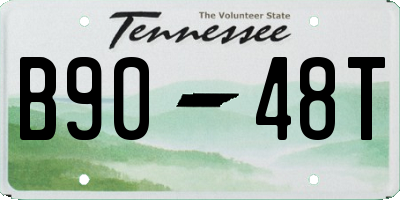 TN license plate B9048T