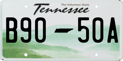 TN license plate B9050A