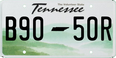TN license plate B9050R