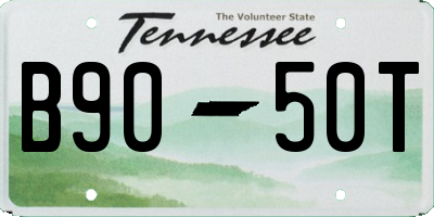 TN license plate B9050T