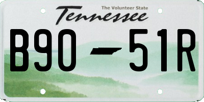TN license plate B9051R