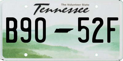 TN license plate B9052F