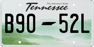 TN license plate B9052L