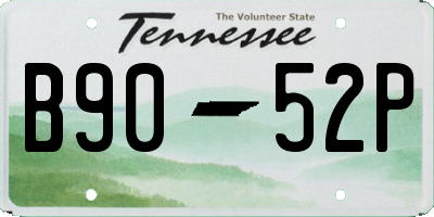 TN license plate B9052P