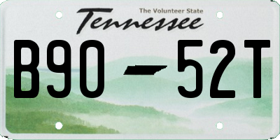TN license plate B9052T