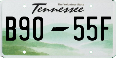TN license plate B9055F